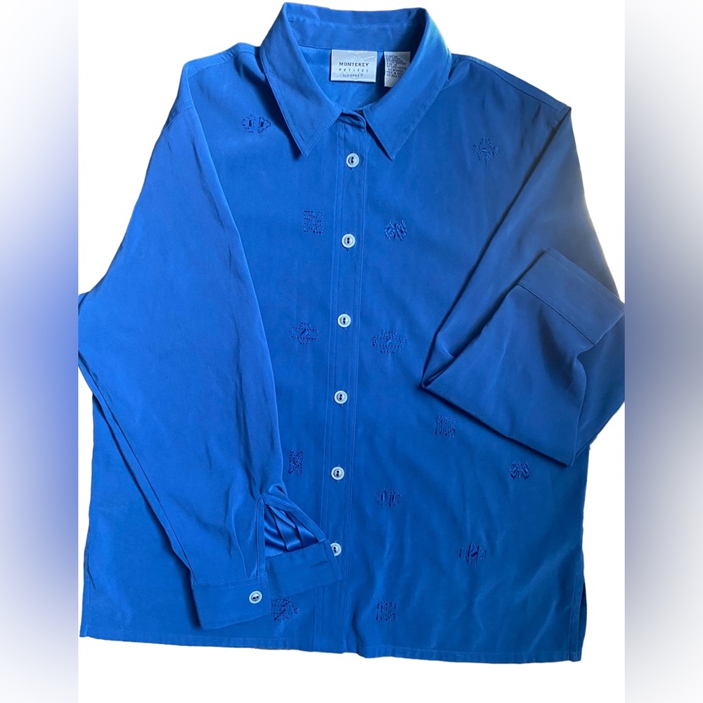 Blue Monterey Western Style Button Shirt by KORET